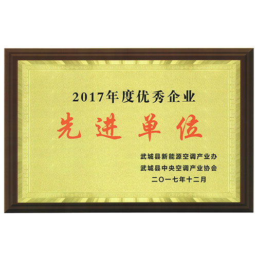 2017年度優(yōu)秀企業(yè)先進單位